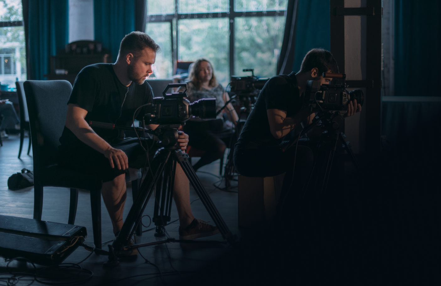 Background image of film production